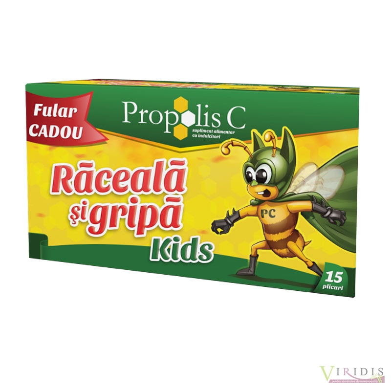 Propolis C Raceala Si Gripa Copii+fular x 15 Plicuri
