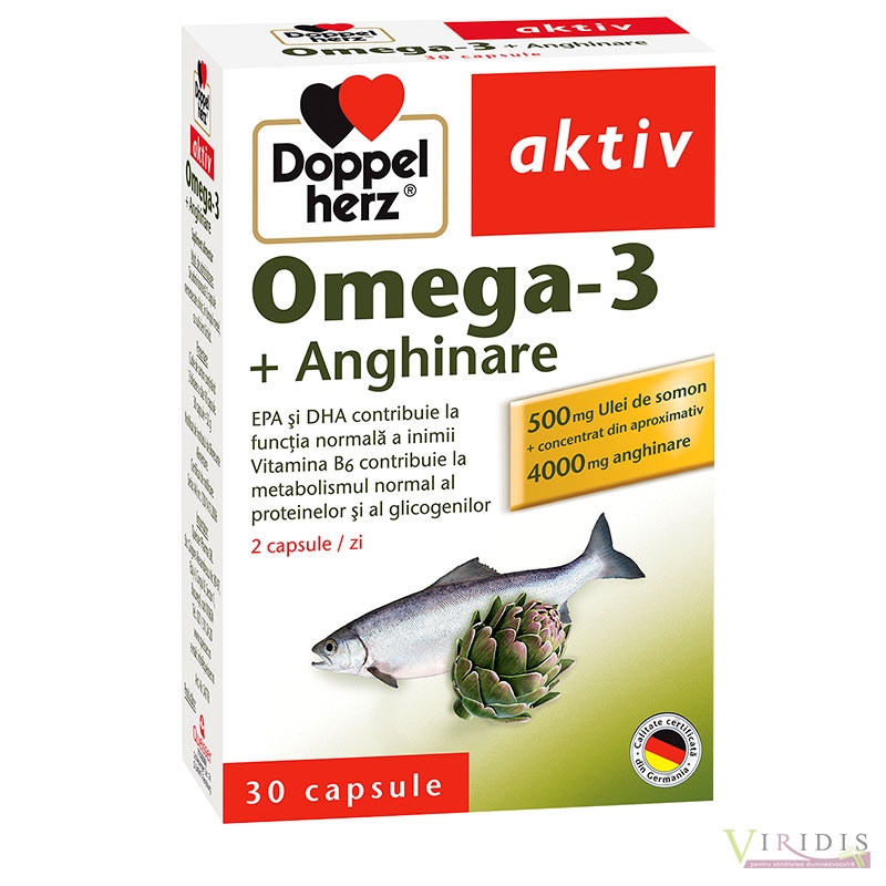 Omega 3 + Anghinare - Doppelherz - 30 Comprimate