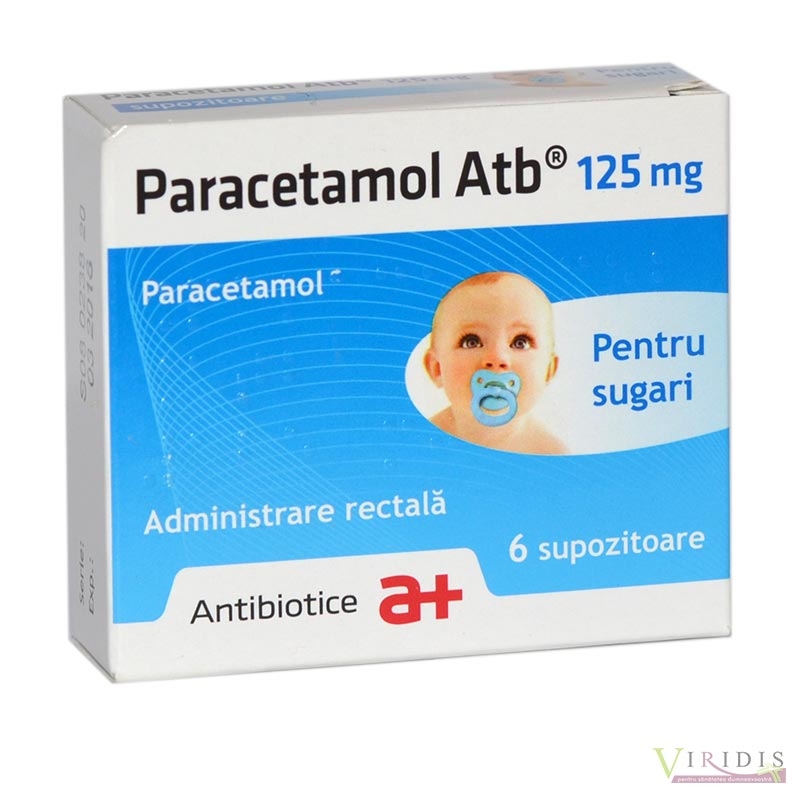 Paracetamol Sugari 125mg x 6 Supozitoare