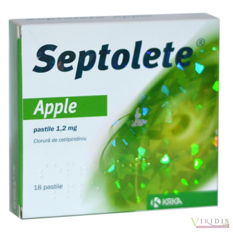 Septolete Apple 1,2mg x 18 Pastile