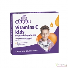 Mama si copilul Vitamina C Kids, Portocale, Alinan, Comprimate Masticabile