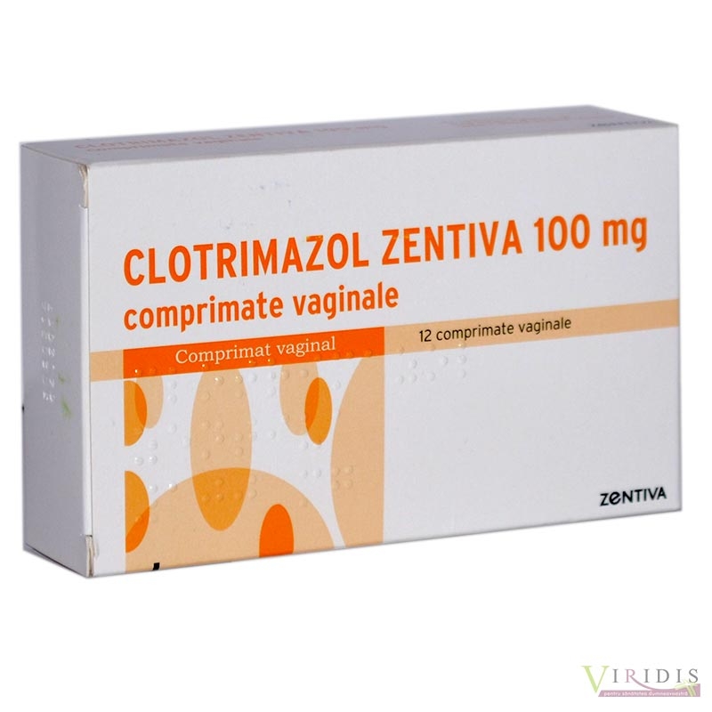 Clotrimazol 100mg x 12 Comprimate vaginale