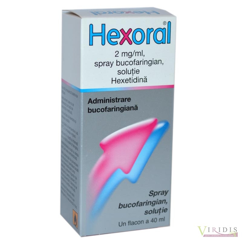 Hexoral 2mg/ml spray bucofaringian x 40ml