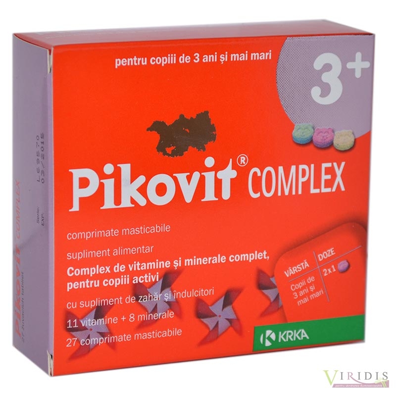 Pikovit 3+ Complex x 27 Comprimate masticabile 