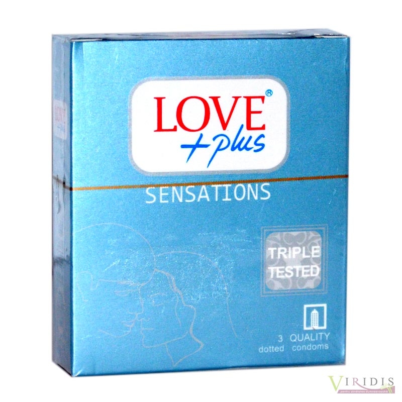 Prezervative Love Plus Sensations x 3 Bucati