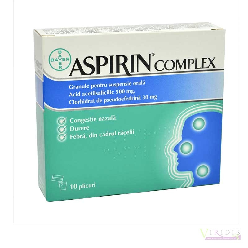 Aspirin Complex 500mg x 10 Plicuri