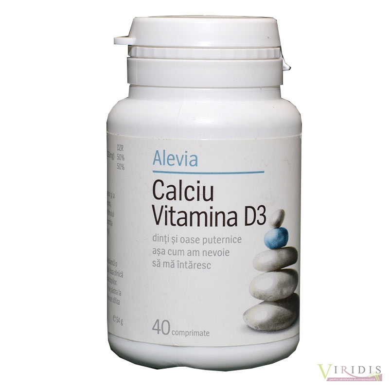 Calciu Vitamina D3 x 40 Comprimate