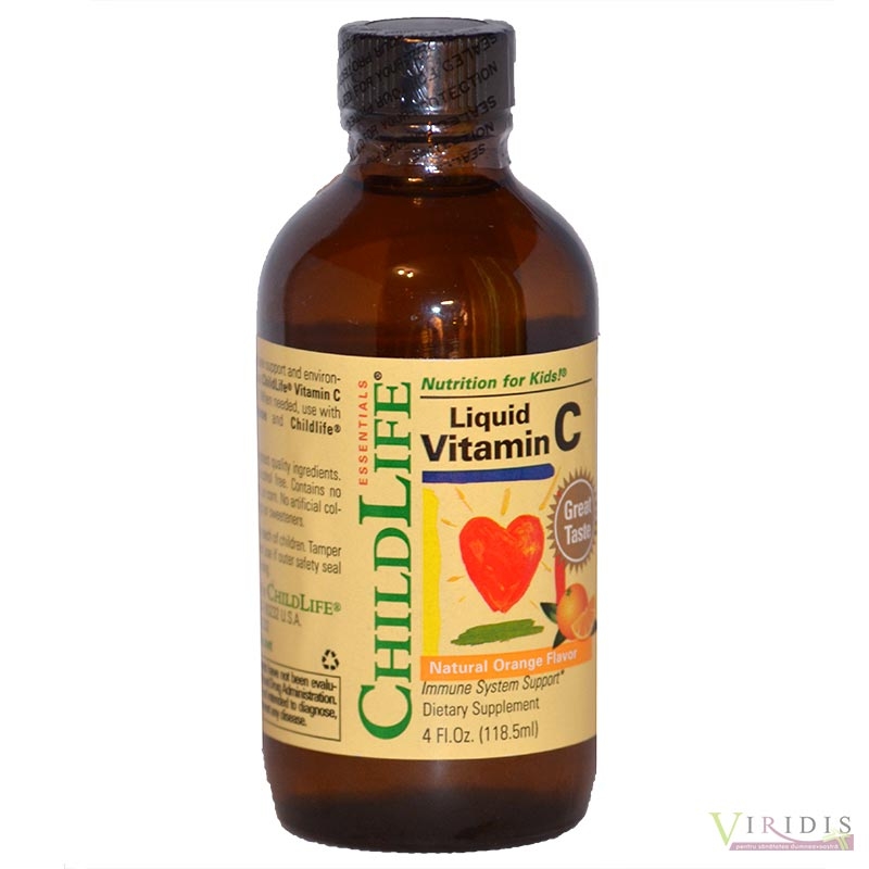 Vitamina C Lichida Copii 118,5ml STICLA