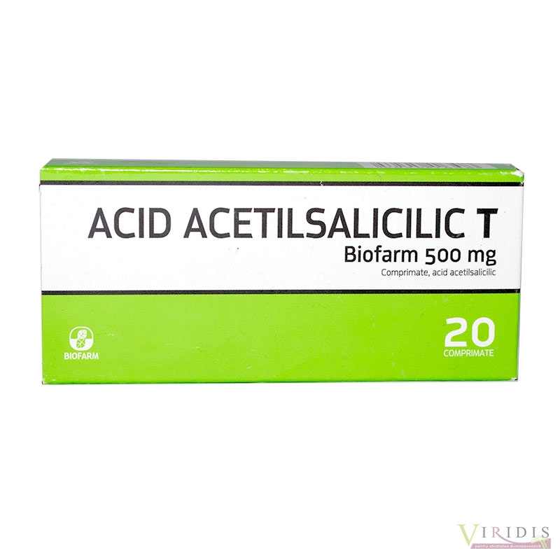 Acid Acetilsalicilic T 500mg x 20 Comprimate