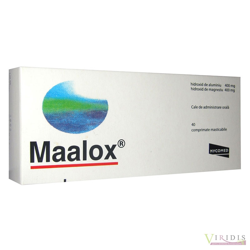 Maalox  R  Fara Concentratie x 40 Comprimate masticabile