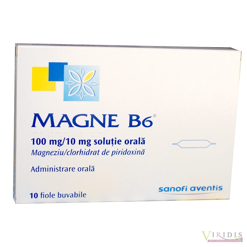Magne B6 100mg/10mg  x 10 Solutie orala