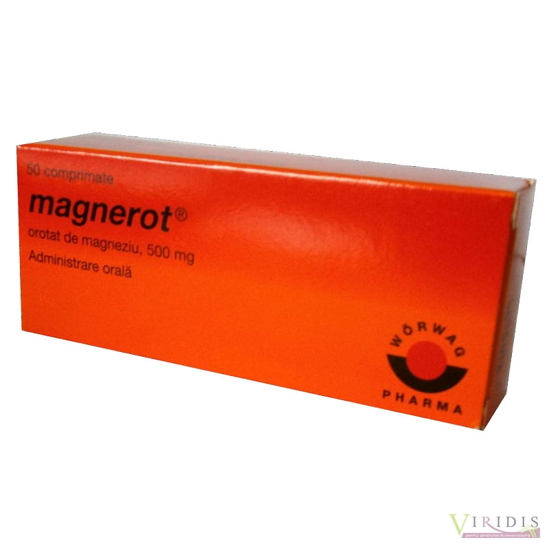 Magnerot  R  500mg  x 50 Comprimate