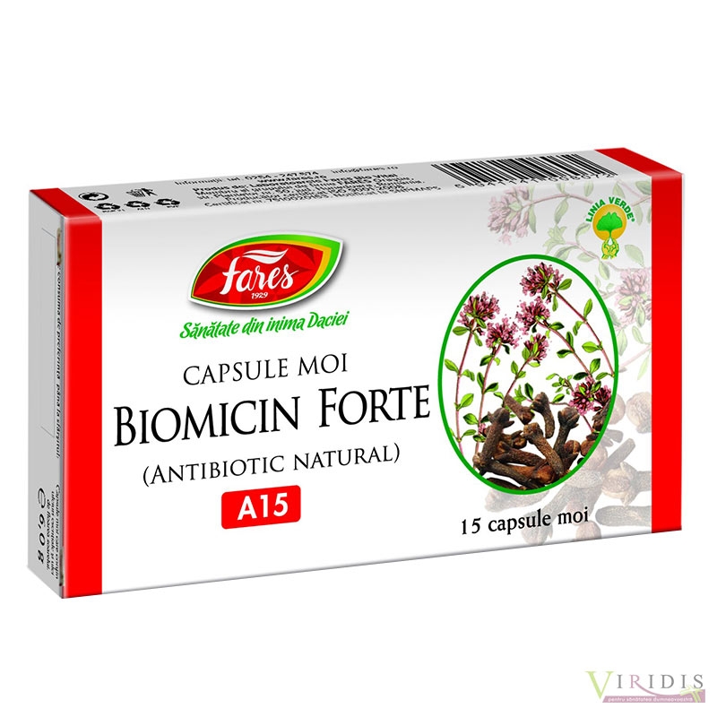 Biomicin Forte - 15 Capsule moi