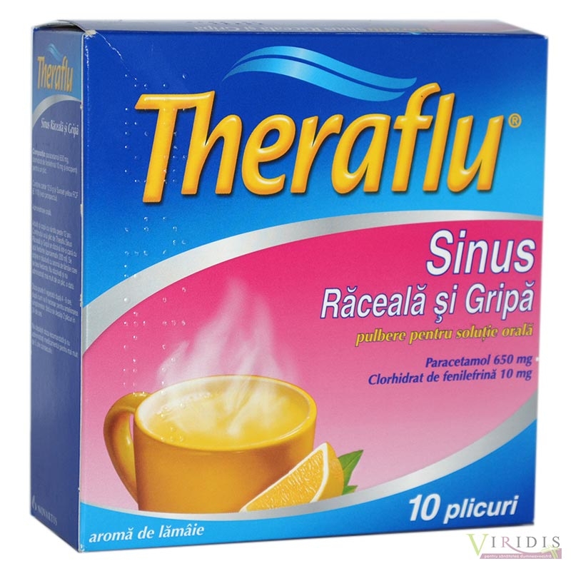 Theraflu Sinus Raceala Si Gripa X 10 Pulbere