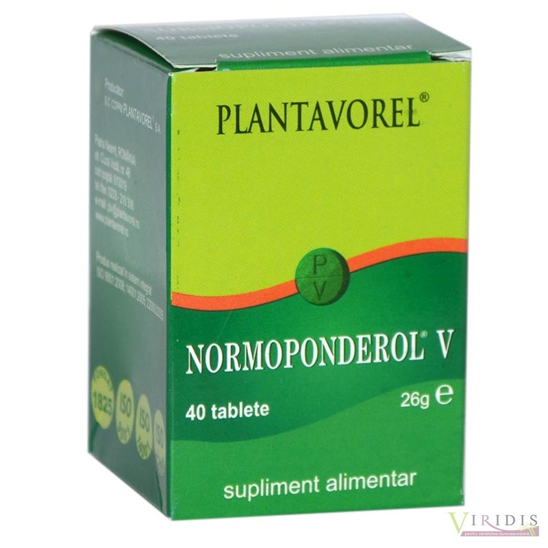 Normoponderol V x 40 Tablete
