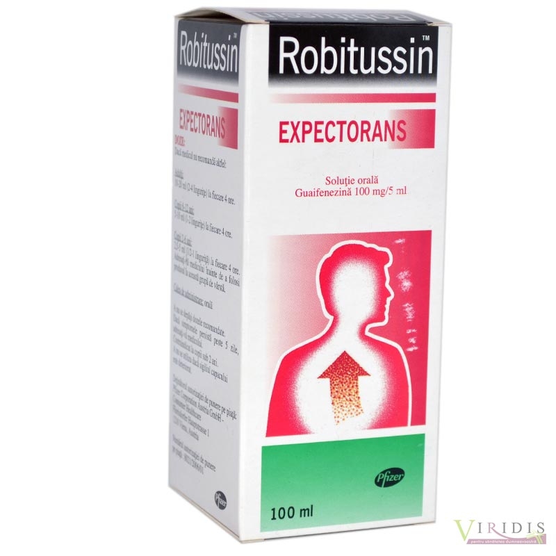 Robitussin Expectorans 100mg 5ml Solutie Orala