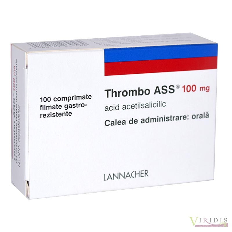 Thrombo Ass 100mg x 100 Comprimate filmate gastrorezistente