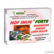 Medicamente pe afectiuni Hofimun Forte x 20 Comprimate masticabile