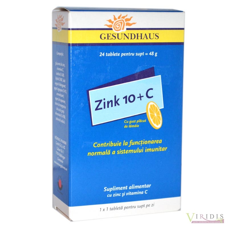Zink 10+C x 24 Comprimate de supt