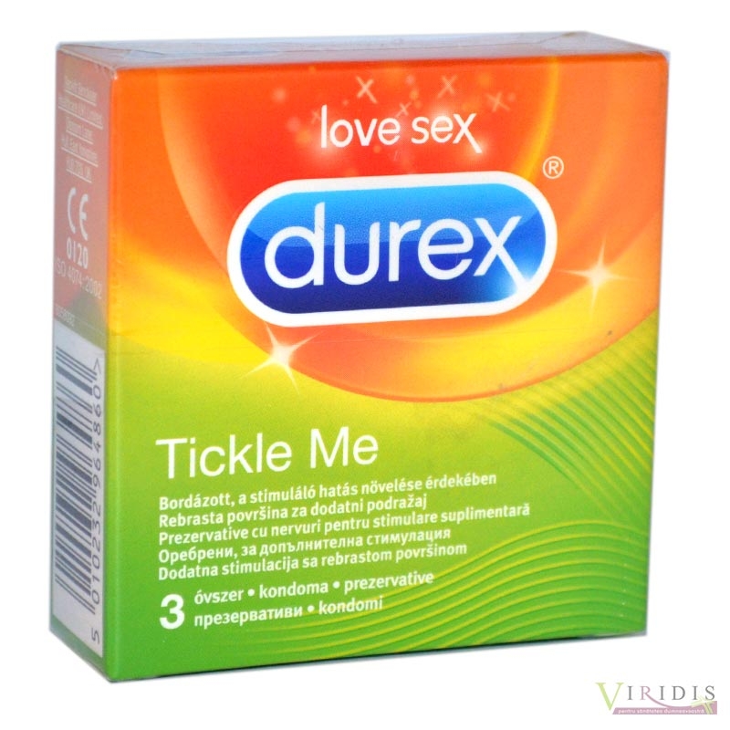 Prezervative Durex Tickle Me x 3 Bucatit