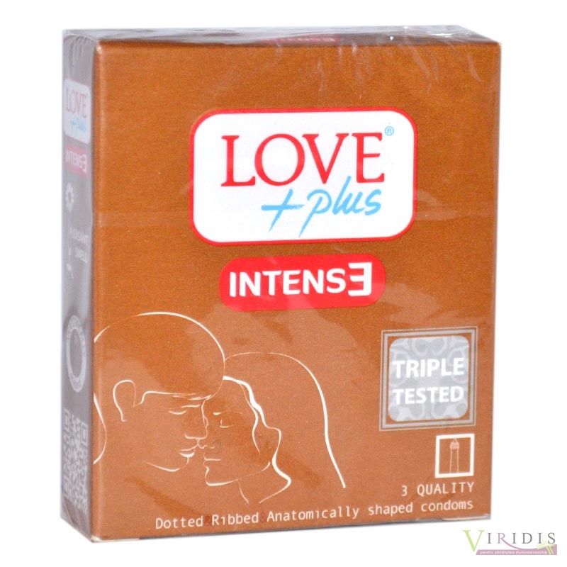 Prezervative Love Plus Intense x 3 Bucati