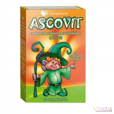 Vitamine-Suplimente Ascovit Piersici 100mg x 20 Comprimate