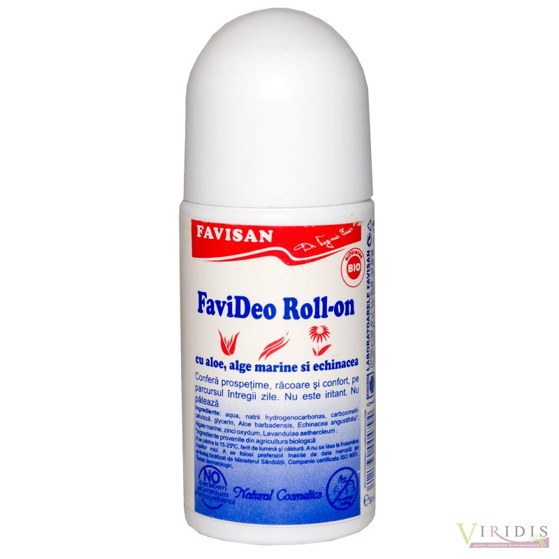 Favideo Roll-on Aloe Alge marine si  Echinacea 50ml