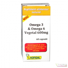 Medicamente pe afectiuni Omega 3 Omega 6 Vegetal 600mg x 60 Capsule