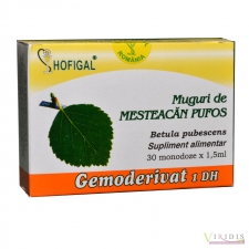 Produse naturiste Muguri Mesteacan Pufos Gemoderivate x 30 Monodoze x 1,5ml
