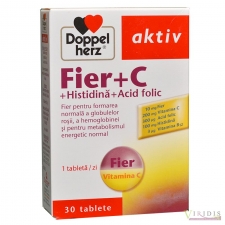  Fier+C+Histidina+Acid folic Doppelhertz  x 30 Tablete