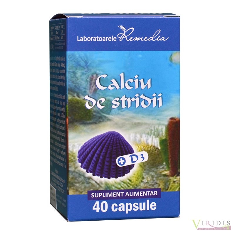 Calciu De Stridii+D3 x 40 Capsule