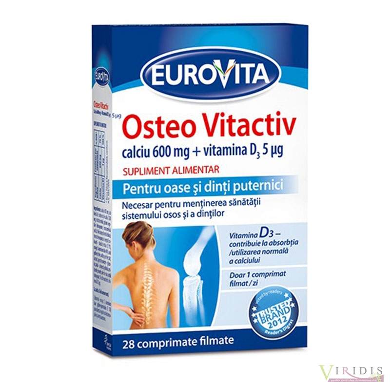 Eurovita Osteo Vitactiv Forte 2+1 x 30 Comprimate