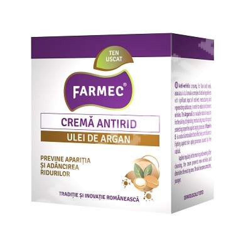 Crema Antirid Argan 50ml FARMEC NATURAL