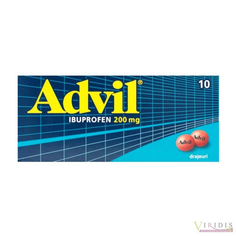 Advil 200mg x 10 Drajeuri