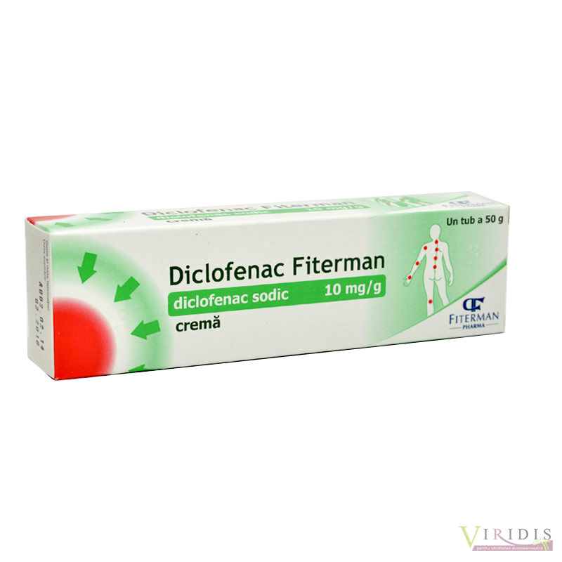 Diclofenac Fiterman 10 mg/g unguent x 50 g